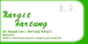 margit hartung business card